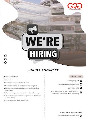 Estimator dan Junior Engineer