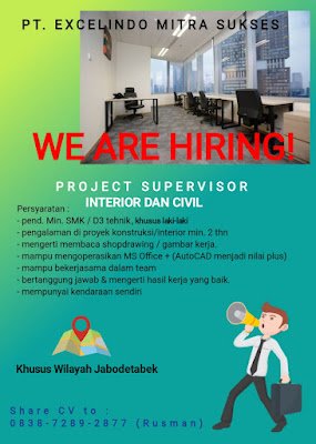 PROJECT SUPERVISOR INTERIOR DAN CIVIL