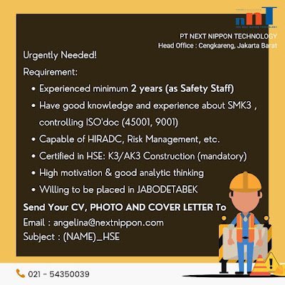 HSE OFFICER (SAFETY STAFF)