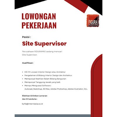 Lowongan Site Supervisor