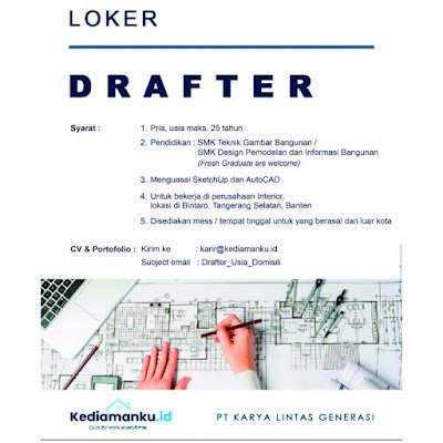 Lowongan Kerja Drafter
