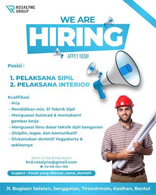 Pelaksana Sipil, Pelaksana Interior, dan Arsitek