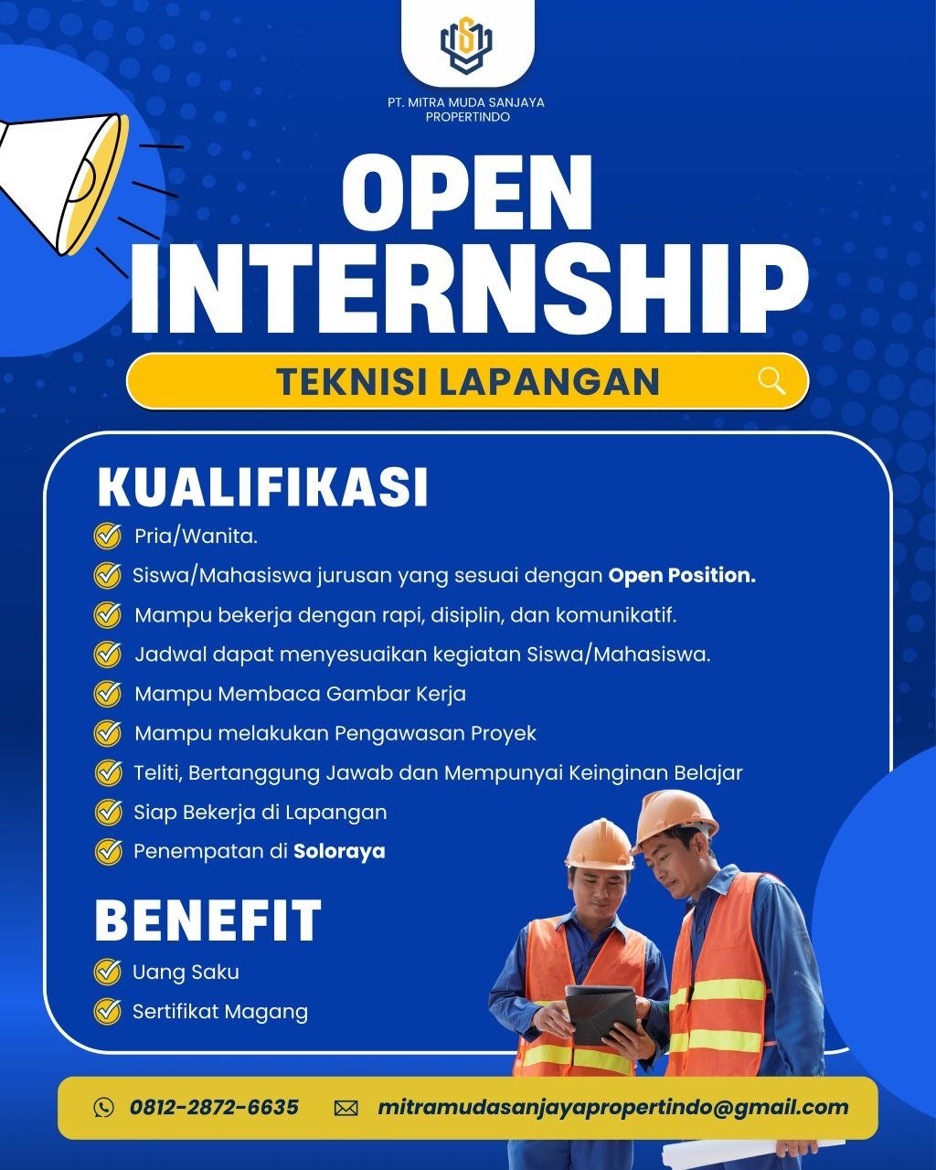 Teknisi Lapangan (Program Internship)