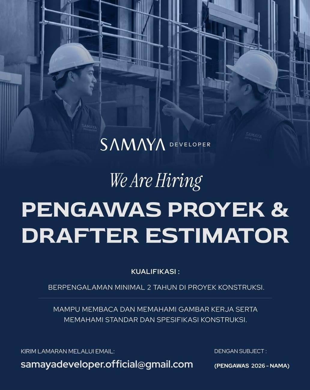 Pengawas Proyek - Drafter Estimator