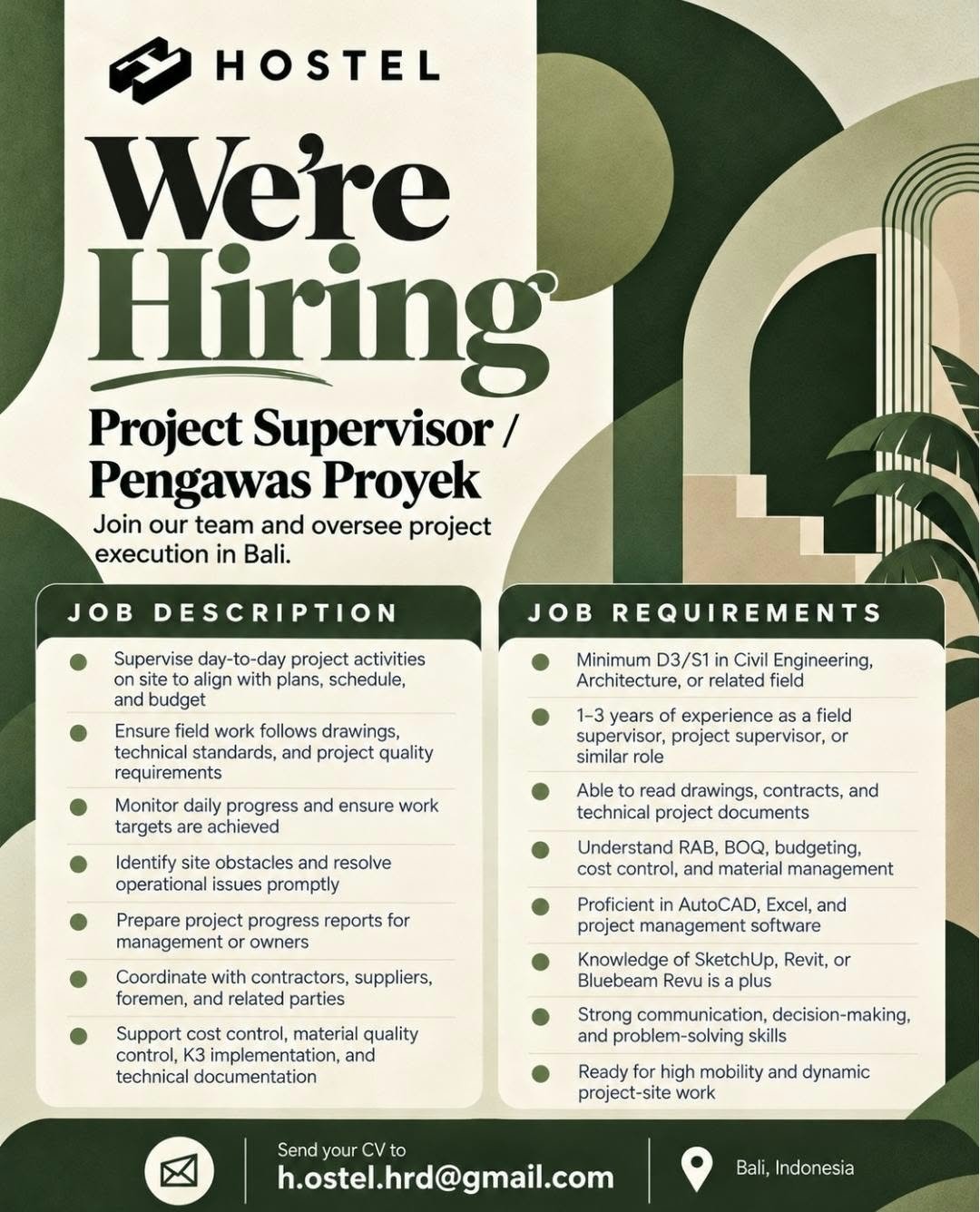 Project Supervisor / Pengawas Proyek