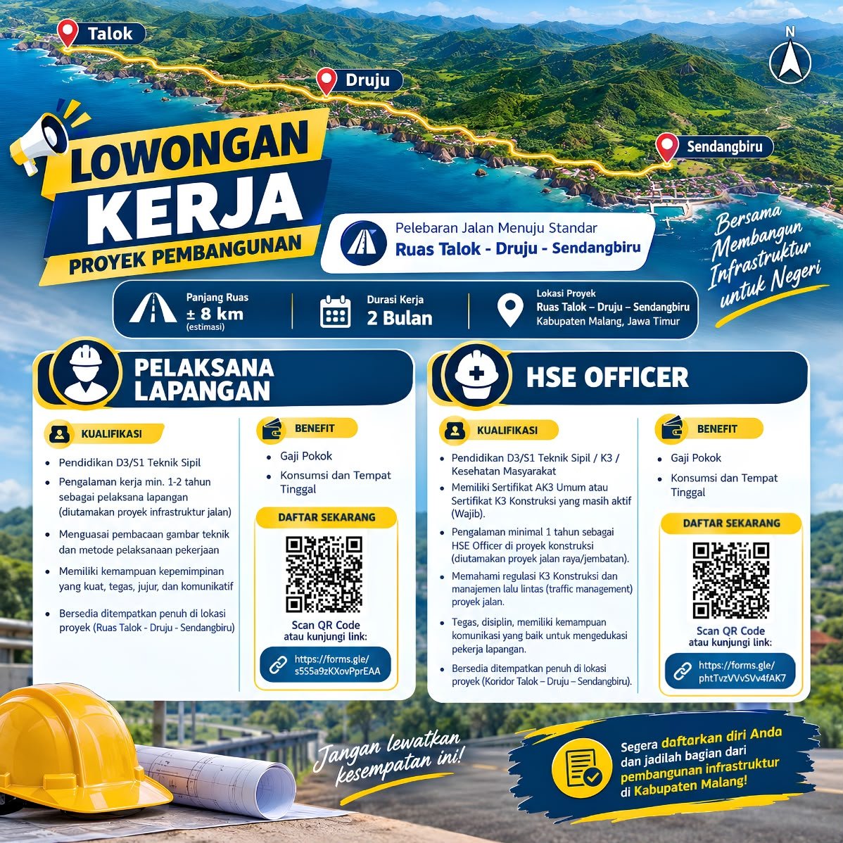 Pelaksana Lapangan -  HSE Officer