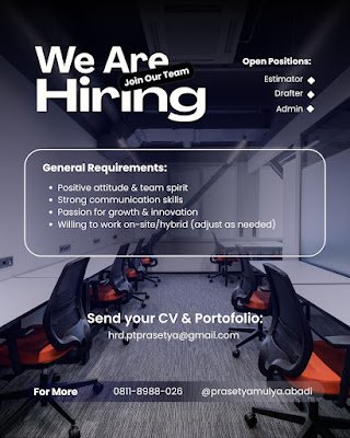 Site Supervisor, Drafter, Estimator, dan Admin