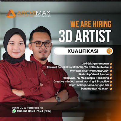 CRM, Finance, 3D Artist, dan Advertiser