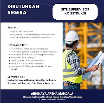 Quantity Surveyor, Shop Drawing Engineer, Site Supervisor