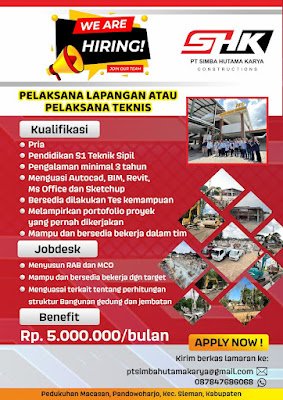 Pelaksana Lapangan / Pelaksana Teknis
