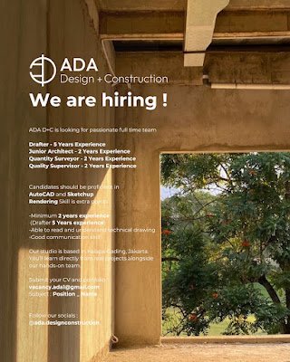 Drafter / Junior Architect / Quantity Surveyor / Quality Supervisor