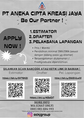Estimator, Drafter, dan Pelaksana Lapangan
