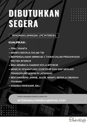 Pengawas Lapangan (PIC Interior)