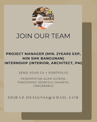 Project Manager & Internship (Interior, Architect, PM)