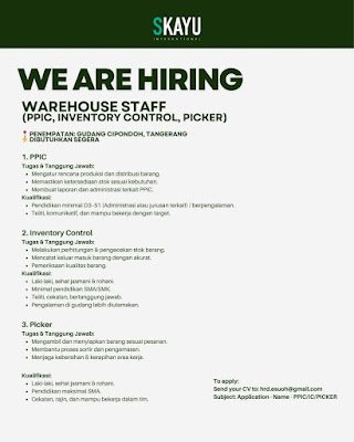 PPIC, Inventory Control, Picker