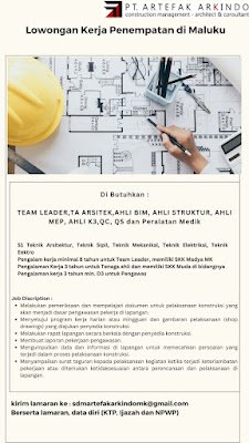 Team Leader, TA Arsitek, Ahli BIM, Ahli Struktur, Ahli MEP, Ahli K3, QC, QS, dan Peralatan Medik