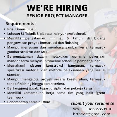 Senior Project Manager