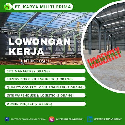1. Site Manager (2 Orang) - Urgently