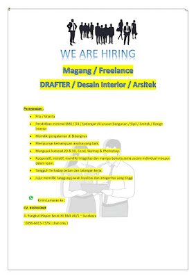 Drafter (Desain Interior dan Arsitek)
