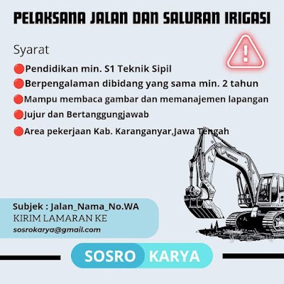Pelaksana Jalan dan Saluran Irigasi