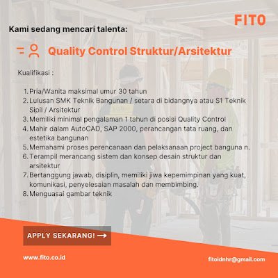 Quality Control Struktur/Arsitektur