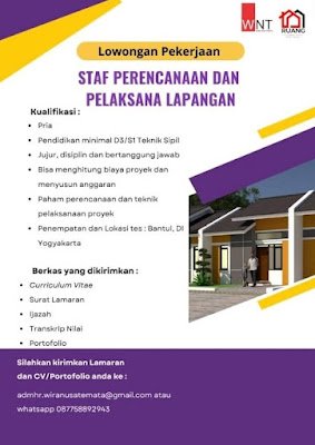 Staf Perencanaan dan Pelaksana Lapangan