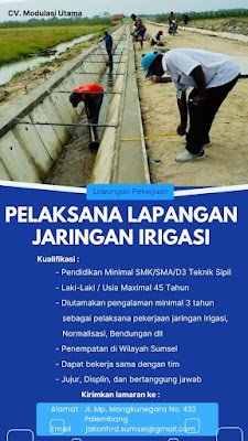 Pelaksana Lapangan Jaringan Irigasi