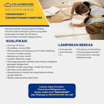 Tukang Rakit / Tukang Pasang Furniture